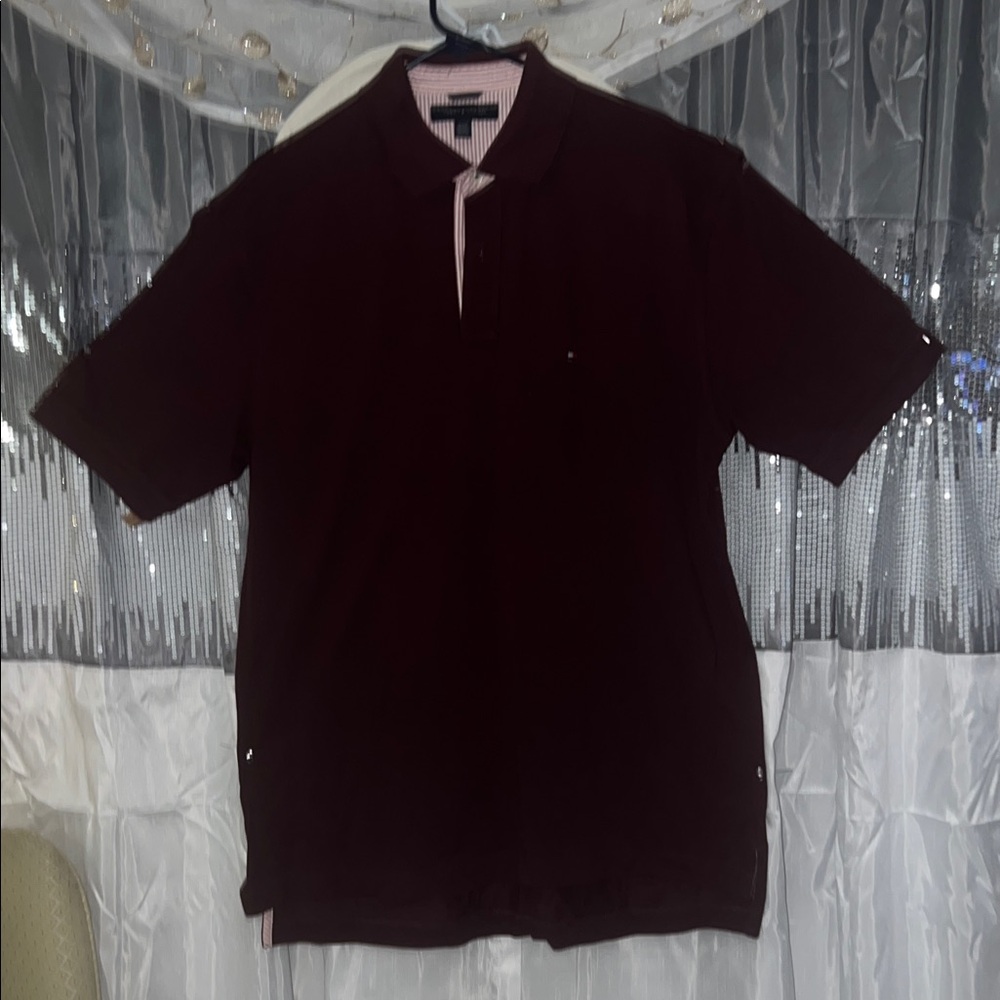 Tommy Hilfiger Dark Maroon Polo Shirt